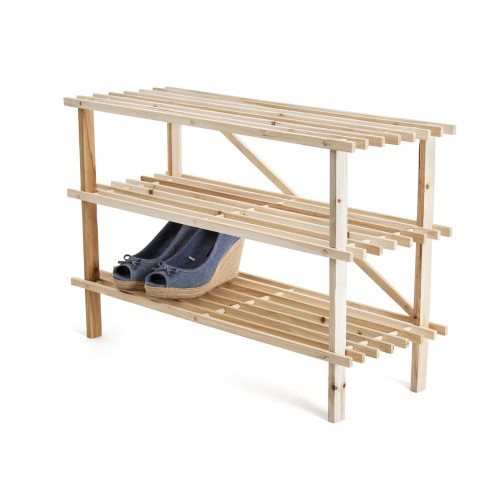 botník SAMUEL 3patrový 74x48,5x26cm, dřev.