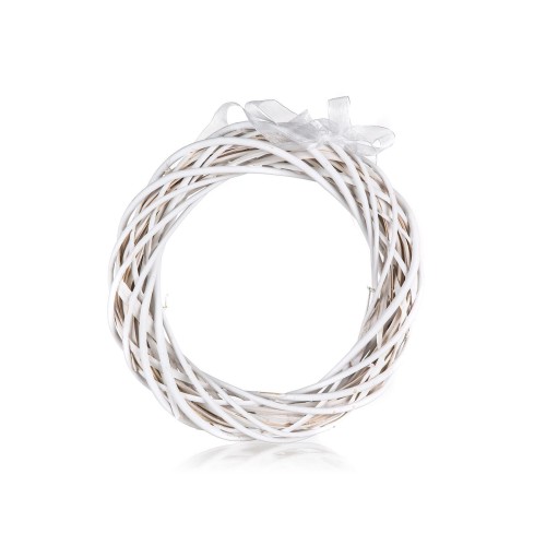 dekorace VĚNEC pr.26cm ratan BÍ