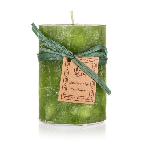 svíčka pr.6,8x9,5cm GREEN