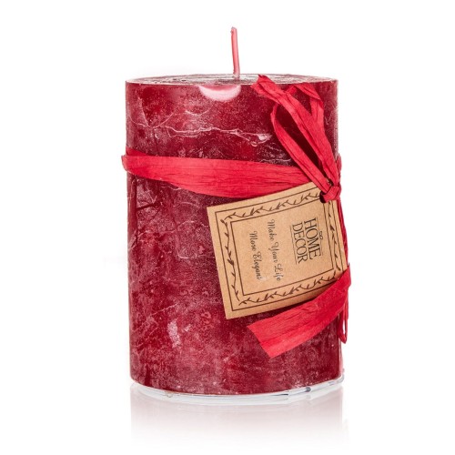 svíčka pr.6,8x9,5cm RED