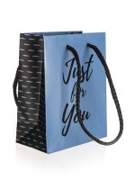 taška dárková 11x14x6cm (S) JUST FOR YOU BLUE