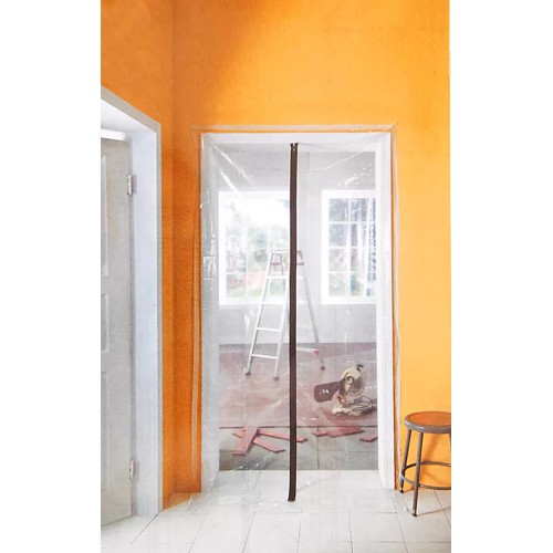 folie protiprachová dveře se zipem typ I