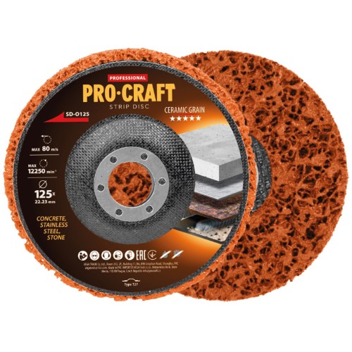Kotouč brusný Clean + Strip Procraft SD-O125 | SD-O125