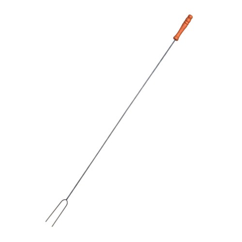 vidlice opékací  97cm nerez, dřev.rukojeť