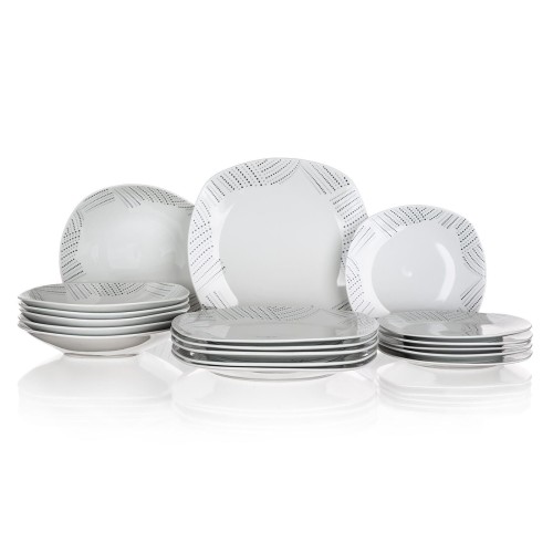 sada jídelní CHARME square 18díl. porcelánová