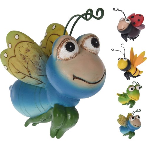 dekorace závěs HMYZ 11x6x9cm, polyston, mix 4 dekory