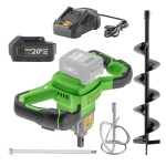 Sada aku zenmí(půdní) vrták Procraft PMA20 + baterie 20/4C a nabíječka 20/2.4a | SPMA20