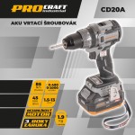 Sada aku vrtací šroubovák CD20Abb, aku rázový utahovák ID20A a sada bitů IBS-41 | SCD20Abb/ID20A-1b/IBS-41