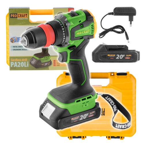 Aku vrtací šroubovák Procraft PA20LiDFR-1B-C | PA20LiDFR-1B=C
