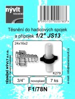 těsnění hadic.přípojek a spojek 3/4” 24x16x2mm  F1/78N (7ks)