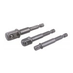 adaptér do vrtačky 1/4”, 3/8”, 1/2” sada 3díl.