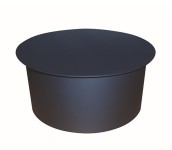 víčko kouřové 130mm t. 1,5mm černé