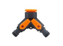 adaptér na kohoutek-rozdělovač 2cestný 1/2” + 3/4”