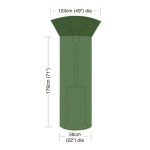 plachta krycí na zahradní topidlo pr.124/56cm, v.179cm, PE 90g/m2