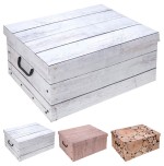 box úložný 51x37x24cm s víkem, karton mix dekorů