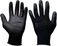 rukavice PURE BLACK PU  9