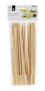 špejle bambus 25cm grilovací s úchytem (50ks)